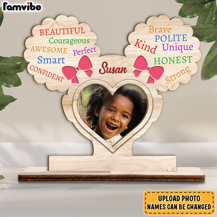 Personalized Gift For Granddaughter I Am Kind Photo Wood Plaque 28146 1