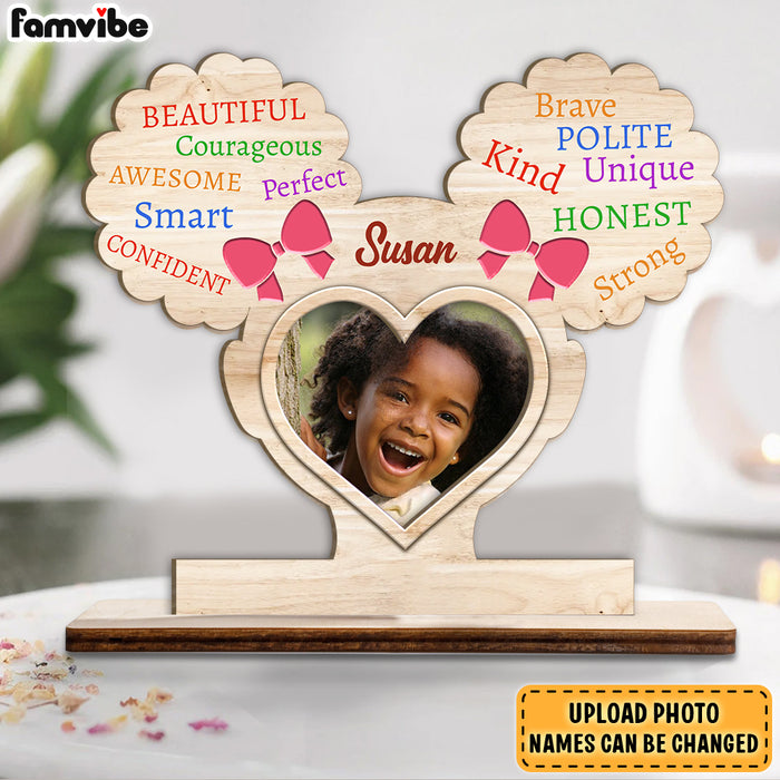 Personalized Gift For Granddaughter I Am Kind Photo Wood Plaque 28146 1