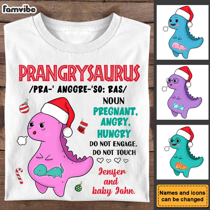 Personalized Gift For Mommy To Be Prangrysaurus Shirt - Hoodie - Sweatshirt 28148 1