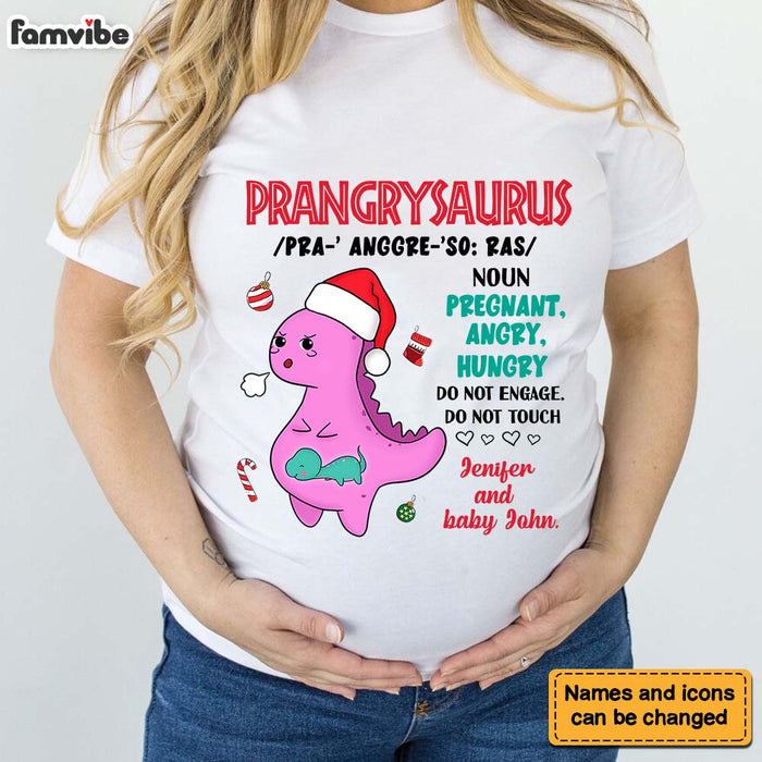 Personalized Gift For Mommy To Be Prangrysaurus Shirt - Hoodie - Sweatshirt 28148 1