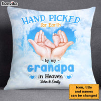 Personalized Gift For Newborn Baby Hand Picked For Earth In Heaven Pillow 27783 28158 thumb 1