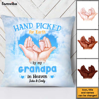 Personalized Gift For Newborn Baby Hand Picked For Earth In Heaven Pillow 27783 28158 thumb 1