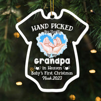 Personalized Newborn Baby's First Christmas Onesie Ornament 27783 28160 thumb 1