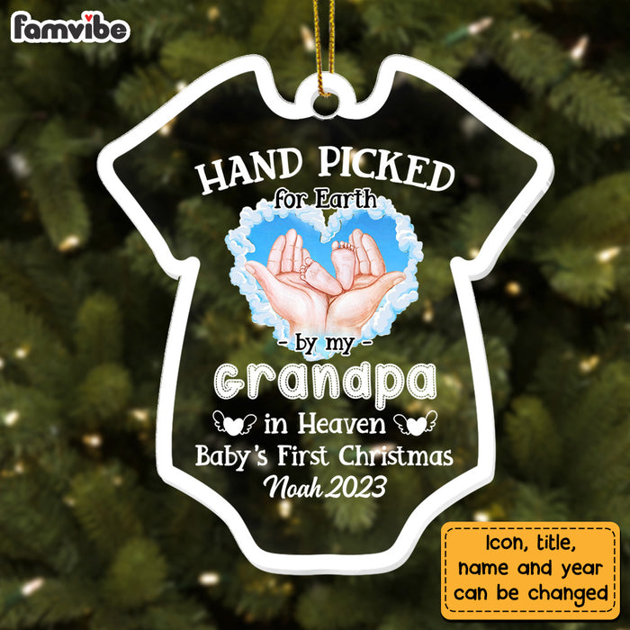 Personalized Newborn Baby's First Christmas Onesie Ornament 27783 28160 1