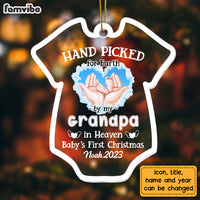 Personalized Newborn Baby's First Christmas Onesie Ornament 27783 28160 thumb 1