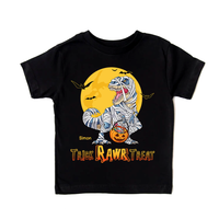 Personalized Trick Rawr Treat Halloween Shirt For Kids Kid T Shirt 28161 thumb 1