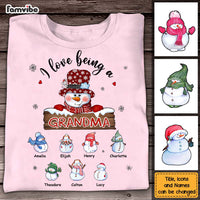 Personalized Gift For Grandma Love Being Grandma Snowman Shirt - Hoodie - Sweatshirt 28165 thumb 1