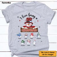 Personalized Gift For Grandma Love Being Grandma Snowman Shirt - Hoodie - Sweatshirt 28165 thumb 1
