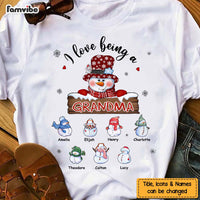 Personalized Gift For Grandma Love Being Grandma Snowman Shirt - Hoodie - Sweatshirt 28165 thumb 1