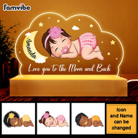 Personalized Love You To The Moon And Back Plaque LED Lamp Night Light 28166 thumb 1