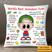 Personalized Gift For Grandson Pillow 28168 thumb 1