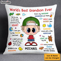 Personalized Gift For Grandson Pillow 28168 thumb 1