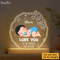 Personalized Love You To The Infinity And Beyond Plaque LED Lamp Night Light 28169 thumb 1