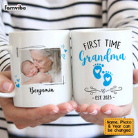 Personalized Gift For Grandma Upload Photo First Time Grandma 28174 Mug thumb 1
