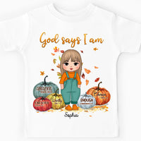 Personalized Gift For Granddaughter God Says I Am Kid T Shirt 28176 thumb 1