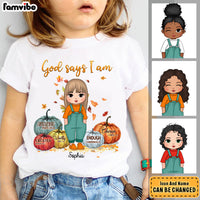 Personalized Gift For Granddaughter God Says I Am Kid T Shirt 28176 thumb 1