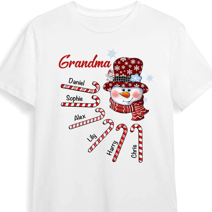 Personalized Gift For Grandma Christmas Candy Canes Shirt - Hoodie - Sweatshirt 28177 1