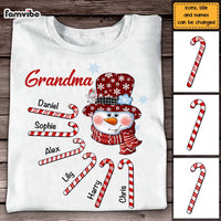 Personalized Gift For Grandma Christmas Candy Canes Shirt - Hoodie - Sweatshirt 28177 thumb 1