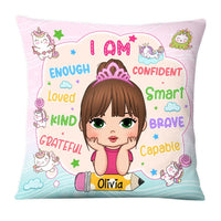 Personalized Gift For Granddaughter Affirmation I Am Kind Pillow 28181 thumb 1