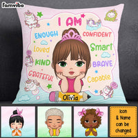 Personalized Gift For Granddaughter Affirmation I Am Kind Pillow 28181 thumb 1