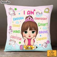 Personalized Gift For Granddaughter Affirmation I Am Kind Pillow 28181 thumb 1