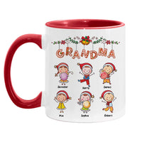Personalized Christmas Gift For Grandma Little Kids Mug 28186 thumb 1