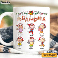 Personalized Christmas Gift For Grandma Little Kids Mug 28186 thumb 1