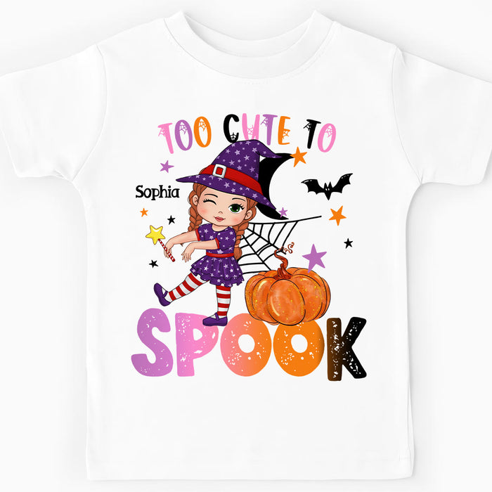 Personalized Gift For Granddaughter Halloween Too Cute To Spook Kid T Shirt 28189 1