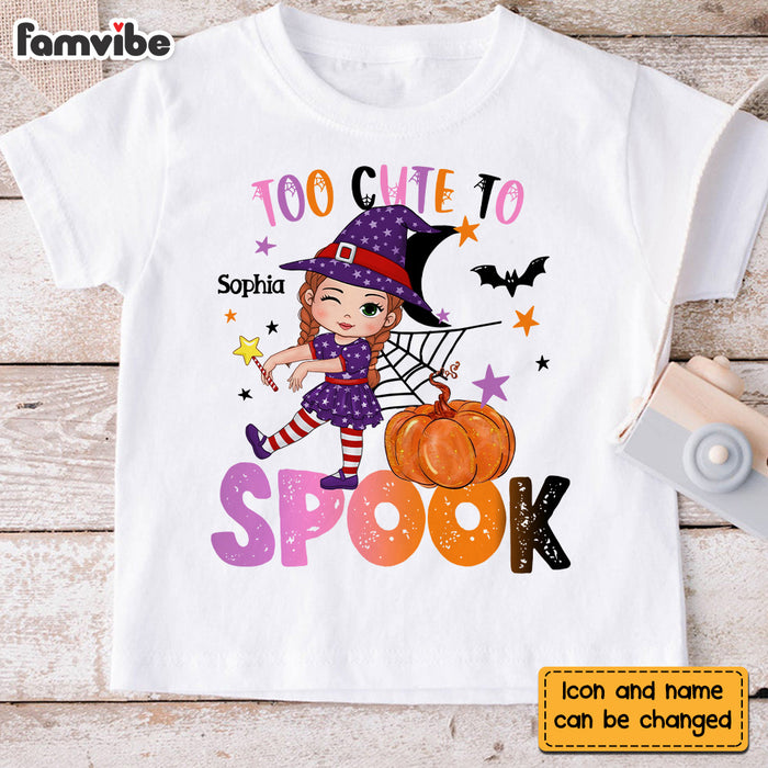 Personalized Gift For Granddaughter Halloween Too Cute To Spook Kid T Shirt 28189 1