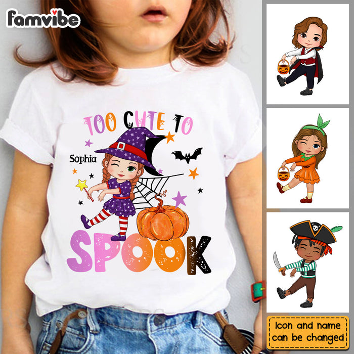 Personalized Gift For Granddaughter Halloween Too Cute To Spook Kid T Shirt 28189 1