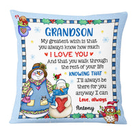 Personalized Christmas Gift For Grandson My Greatest Wish Pillow 28190 thumb 1