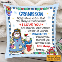 Personalized Christmas Gift For Grandson My Greatest Wish Pillow 28190 thumb 1
