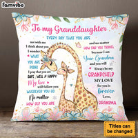 Personalized Gift For Granddaughter Love For You Is Forever Pillow 28198 thumb 1