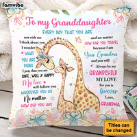 Personalized Gift For Granddaughter Love For You Is Forever Pillow 28198 thumb 1