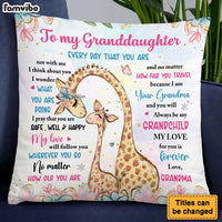 Personalized Gift For Granddaughter Love For You Is Forever Pillow 28198 thumb 1
