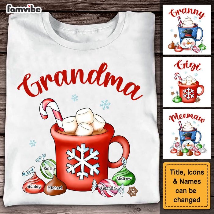 Personalized Gift For Grandma Hot Cocoa Cup Shirt - Hoodie - Sweatshirt 28200 1