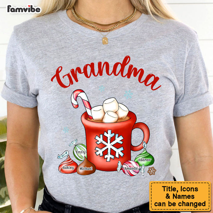 Personalized Gift For Grandma Hot Cocoa Cup Shirt - Hoodie - Sweatshirt 28200 1