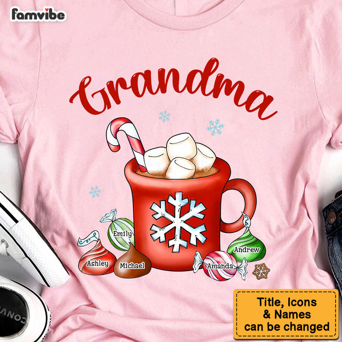 Personalized Gift For Grandma Hot Cocoa Cup Shirt - Hoodie - Sweatshirt 28200 1