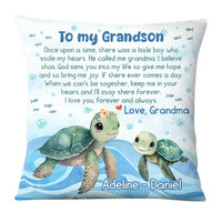 Personalized Encouragement Gift For Grandson Turtle Pillow 28201 thumb 1