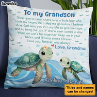 Personalized Encouragement Gift For Grandson Turtle Pillow 28201 thumb 1