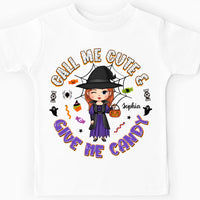 Personalized Halloween Gift For Granddaughter Call Me Cute Kid T Shirt 28202 thumb 1