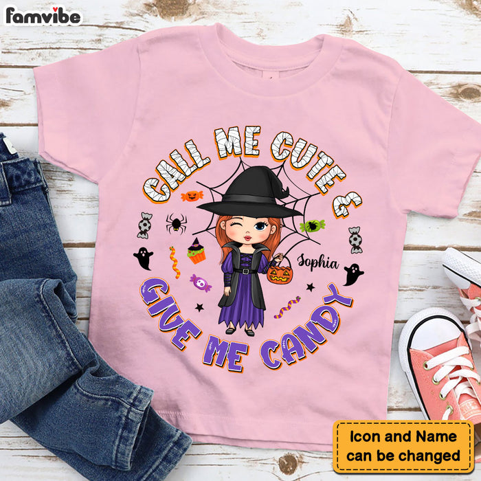 Personalized Halloween Gift For Granddaughter Call Me Cute Kid T Shirt 28202 1