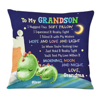 Personalized Gift For Grandson Sleeping Dino "To my Grandson" Pillow 28203 thumb 1