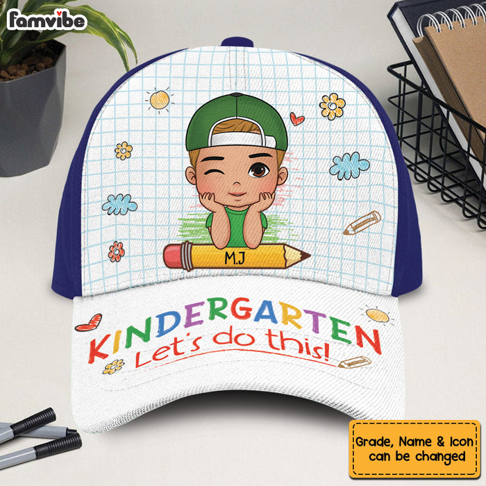 Personalized Kindergarten Let's Do This Back To School Cap 28204 1