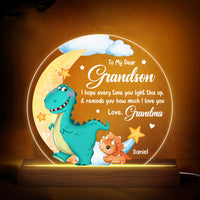 Personalized Gift For Grandson Plaque LED Lamp Night Light 28206 thumb 1