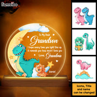 Personalized Gift For Grandson Plaque LED Lamp Night Light 28206 thumb 1