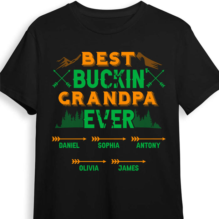 Personalized Gift For Grandpa  'Buckin Grandpa' Shirt - Hoodie - Sweatshirt 28210 1