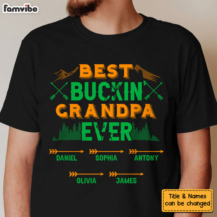 Personalized Gift For Grandpa  'Buckin Grandpa' Shirt - Hoodie - Sweatshirt 28210 1