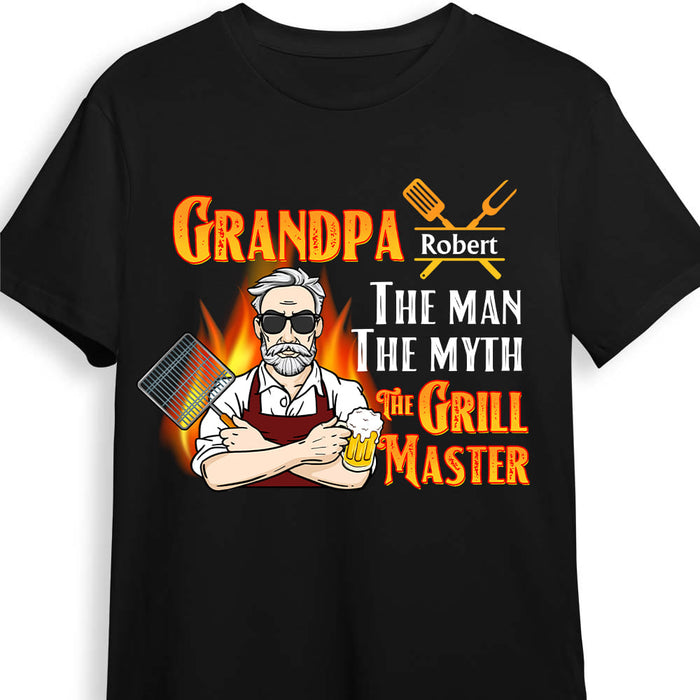 Personalized  The Man The Myth The Grill Master Grandpa Shirt - Hoodie - Sweatshirt 28215 1