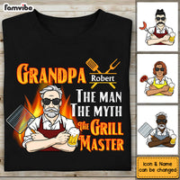 Personalized  The Man The Myth The Grill Master Grandpa Shirt - Hoodie - Sweatshirt 28215 thumb 1